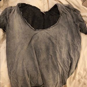 Free people grey tank runs small